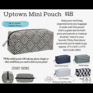 thirty-one Bags - Uptown Mini Pouch by Thirtyone BRAND NEW! thirty-one Bags - Uptown Mini Pouch by Thirtyone BRAND NEW!